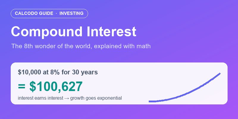 The 8th Wonder of the World: How Compound Interest Creates Wealth